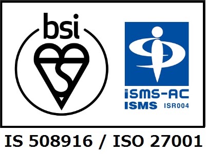 「情報セキュリティマネジメントシステム（ＩＳＭＳ）」認証取得（ISO / IEC 27001:2005 / JIS Q 27001:2006）